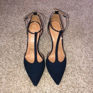 Brand New Calvin Klein blue Heels (4 inches)